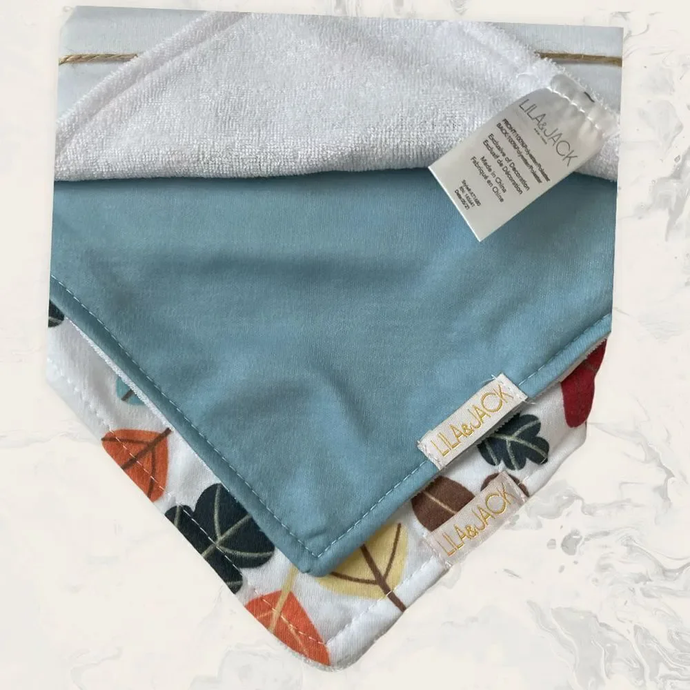 NWT Lila and Jack My First Thanksgiving Bandana Bib Bundle (2 Pack of Set 3 Piec